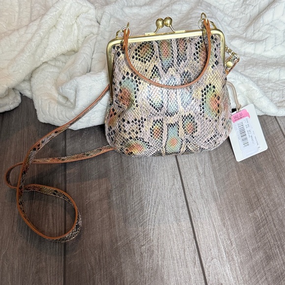 HOBO Handbags - HOBO Snakeskin Pattern Crossbody Bag
